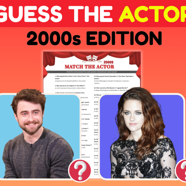 2000s Nostalgia Trip: Match the Actor Trivia Game