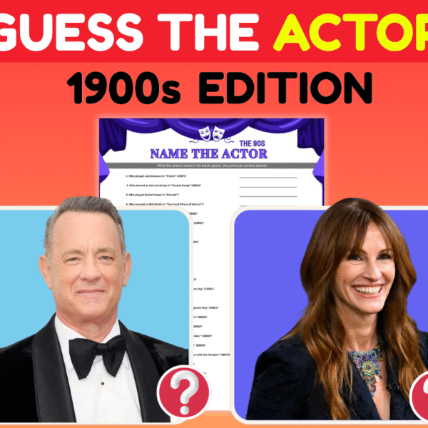 90s Throwback Challenge: Name the Actor Trivia Game