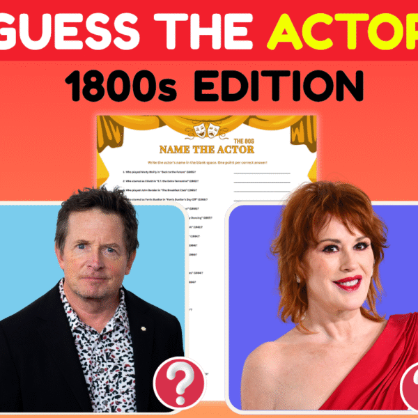Totally 80s: Name the Actor Trivia Challenge